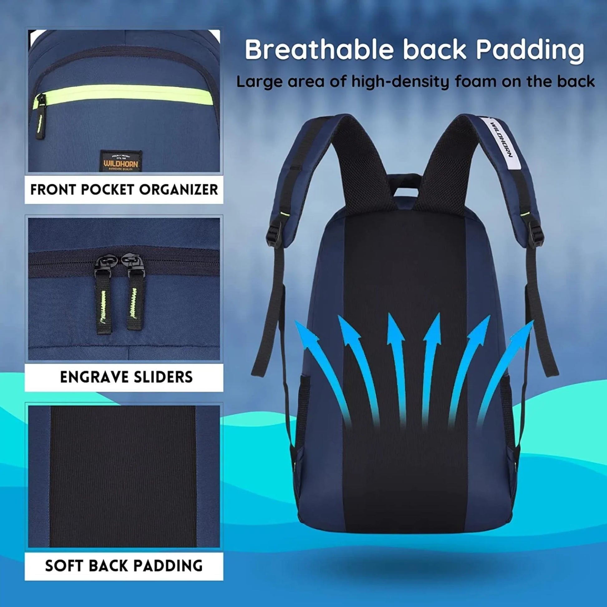 EDINBURG Laptop Backpack for Men & Women - WILDHORN