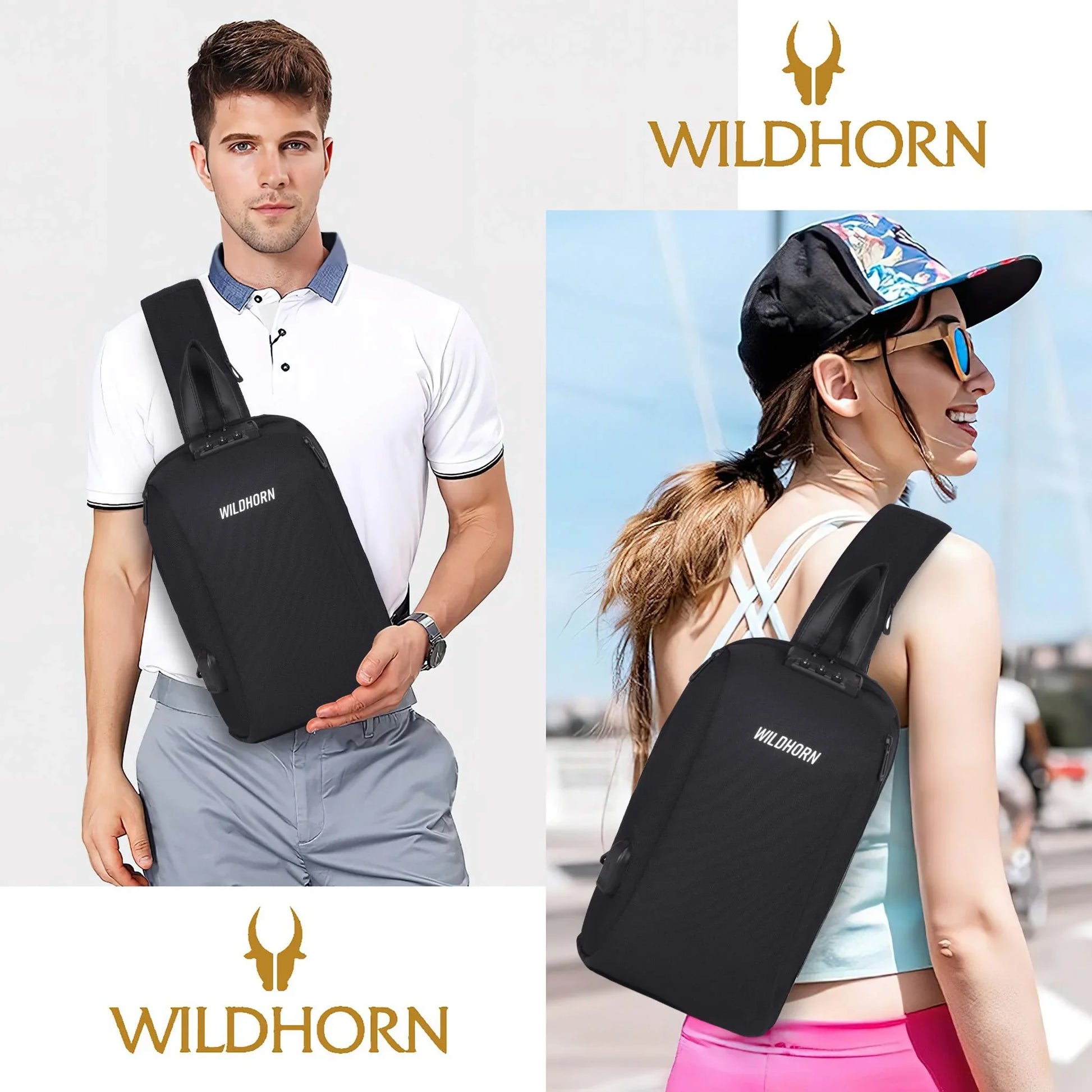EDMONTON Crossbody Shoulder Chest Bag for Men & Women - WILDHORN