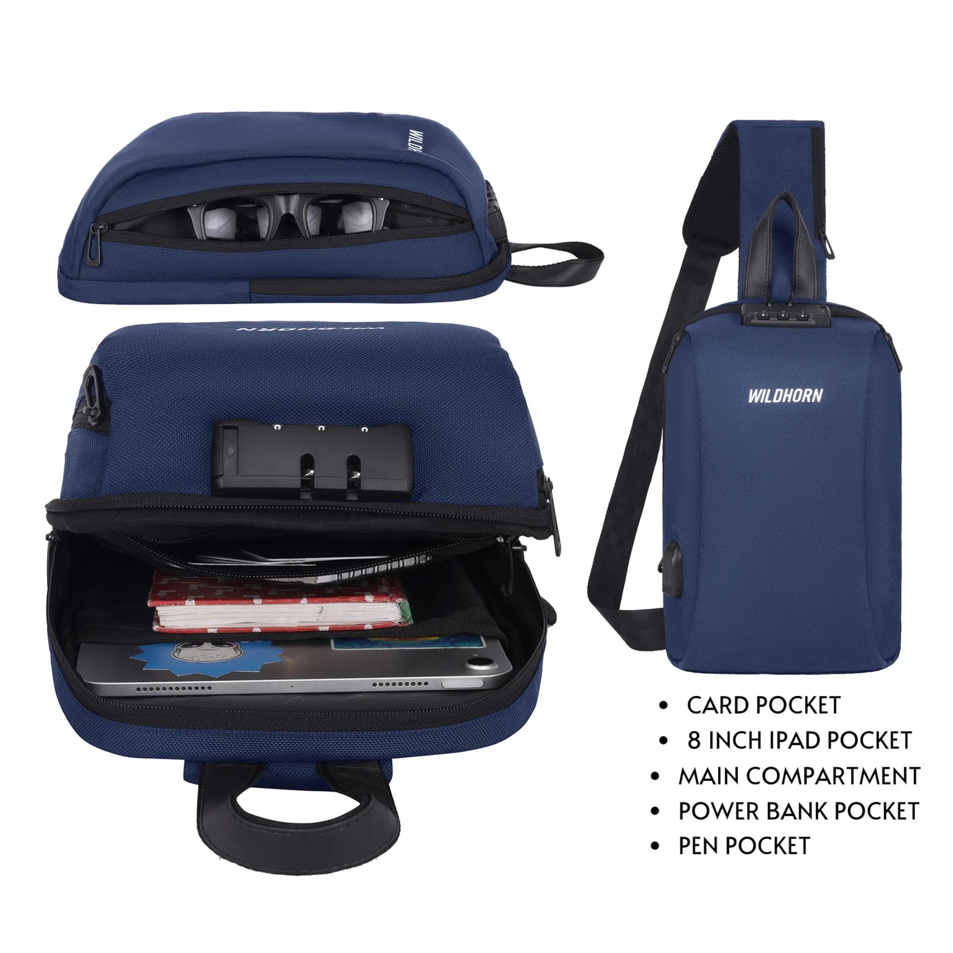 EDMONTON Crossbody Shoulder Chest Bag for Men & Women - WILDHORN