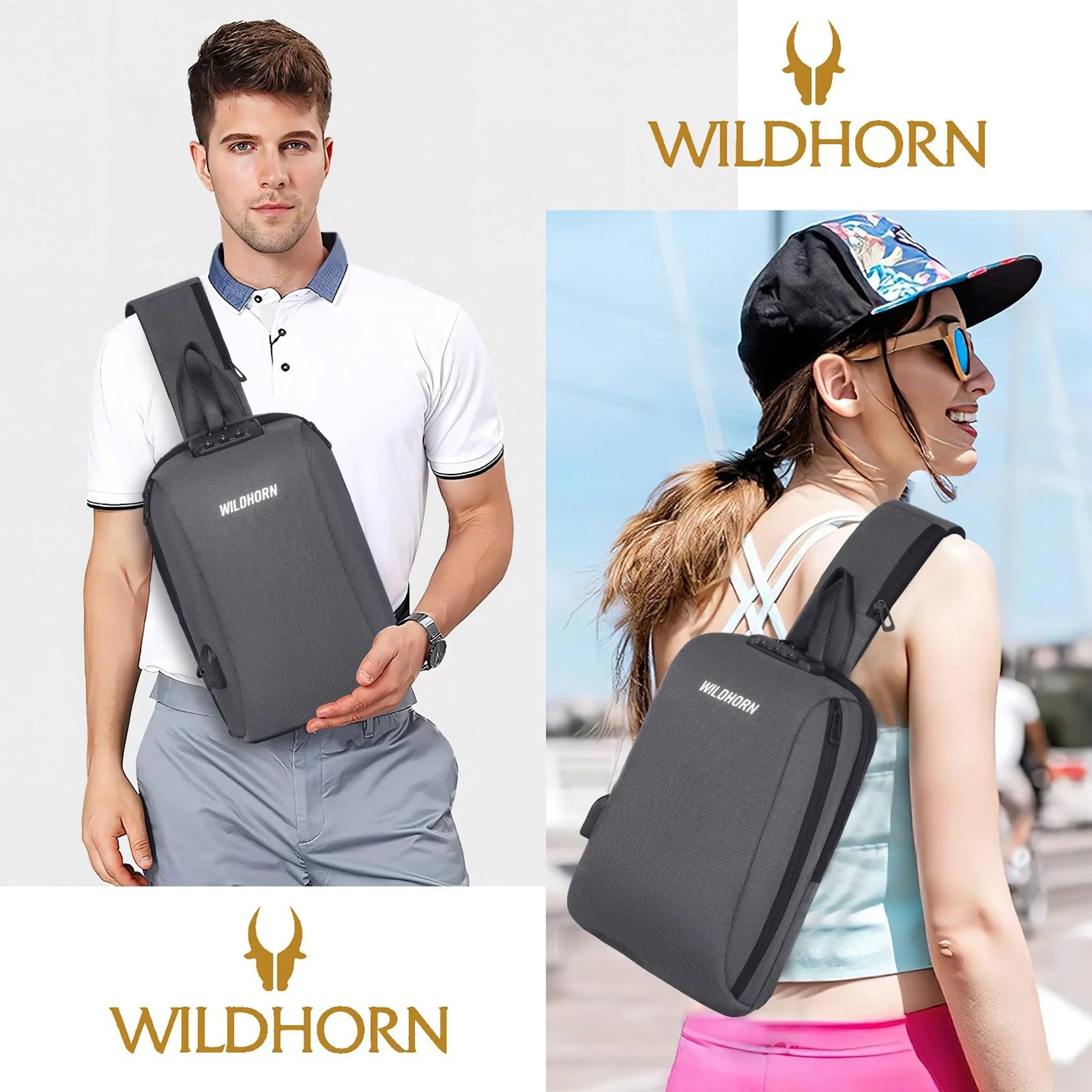 EDMONTON Crossbody Shoulder Chest Bag for Men & Women - WILDHORN