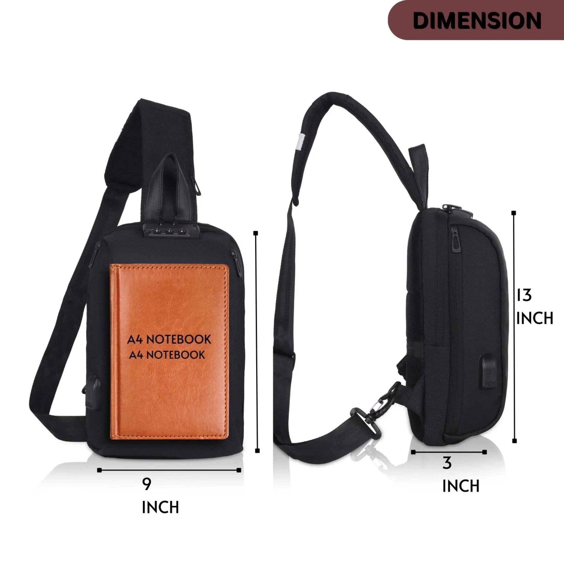 EDMONTON Crossbody Shoulder Chest Bag for Men & Women - WILDHORN