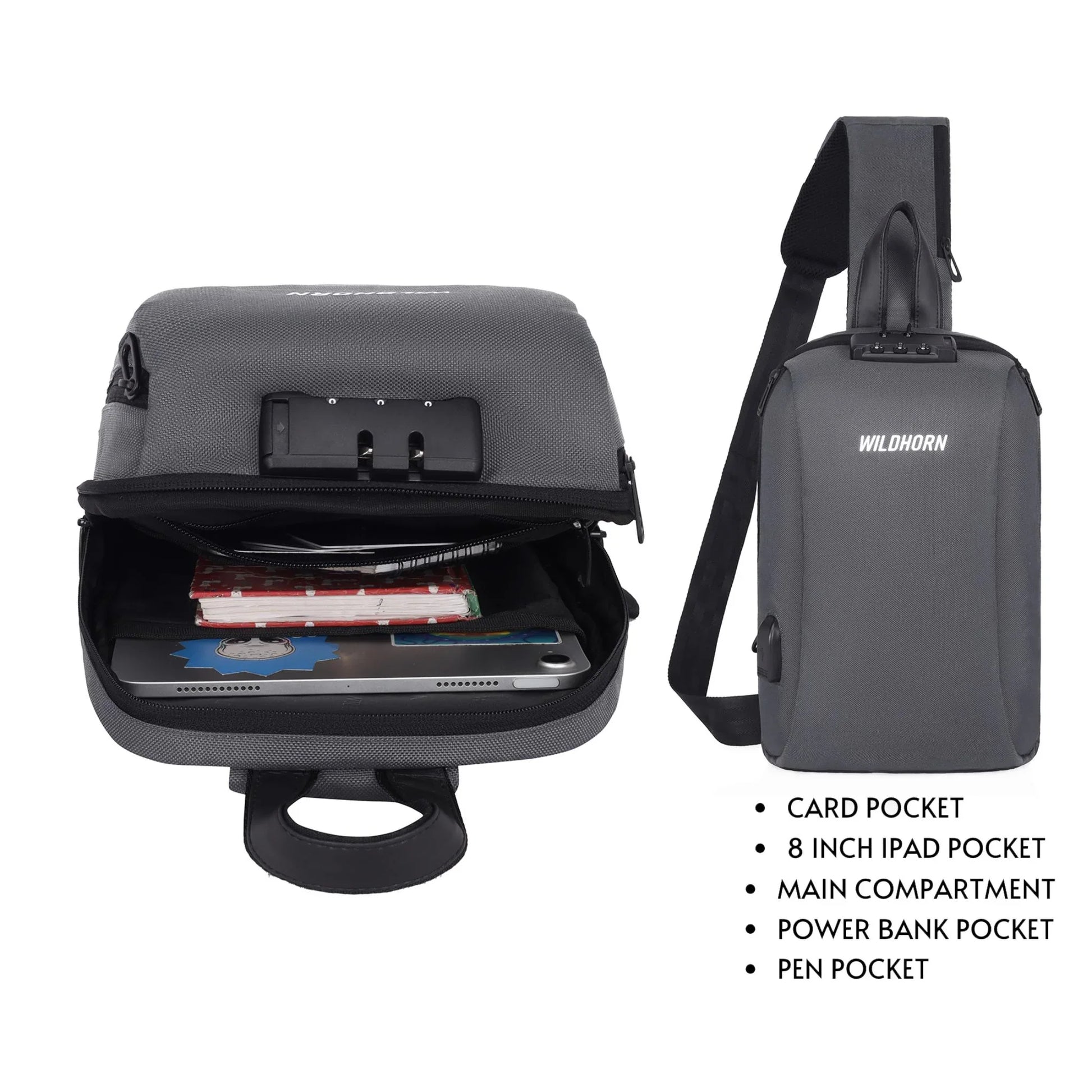 EDMONTON Crossbody Shoulder Chest Bag for Men & Women - WILDHORN