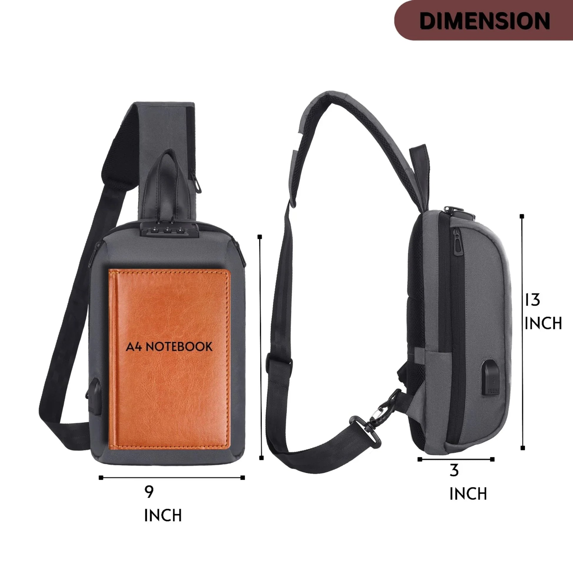 EDMONTON Crossbody Shoulder Chest Bag for Men & Women - WILDHORN