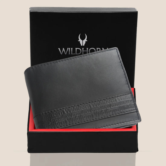 EDMONTON RFID Protected Leather Wallet for Men - WILDHORN