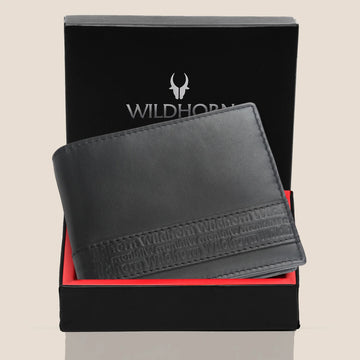 EDMONTON RFID Protected Leather Wallet for Men - WILDHORN