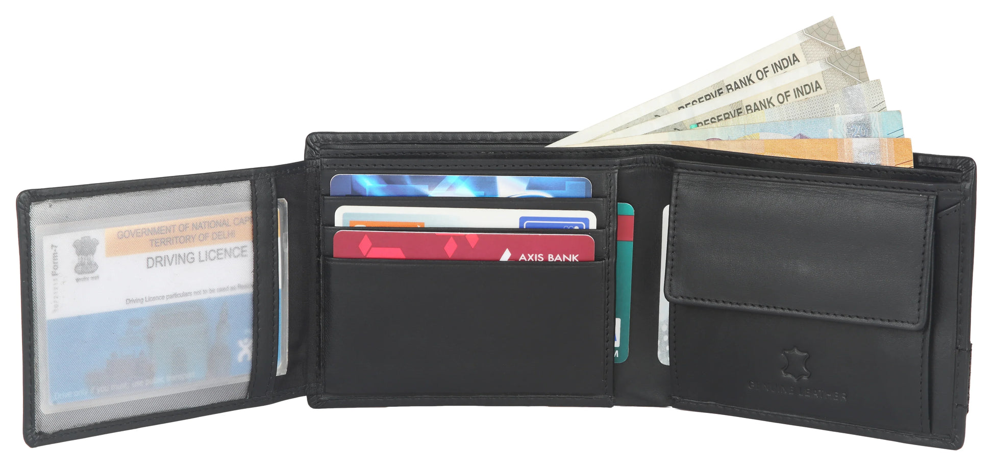 EDMONTON RFID Protected Leather Wallet for Men - WILDHORN