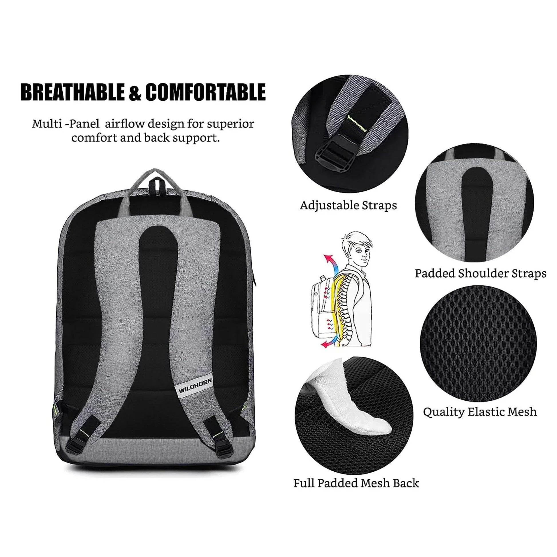 ESTONIA Laptop Backpack for Men & Women - WILDHORN
