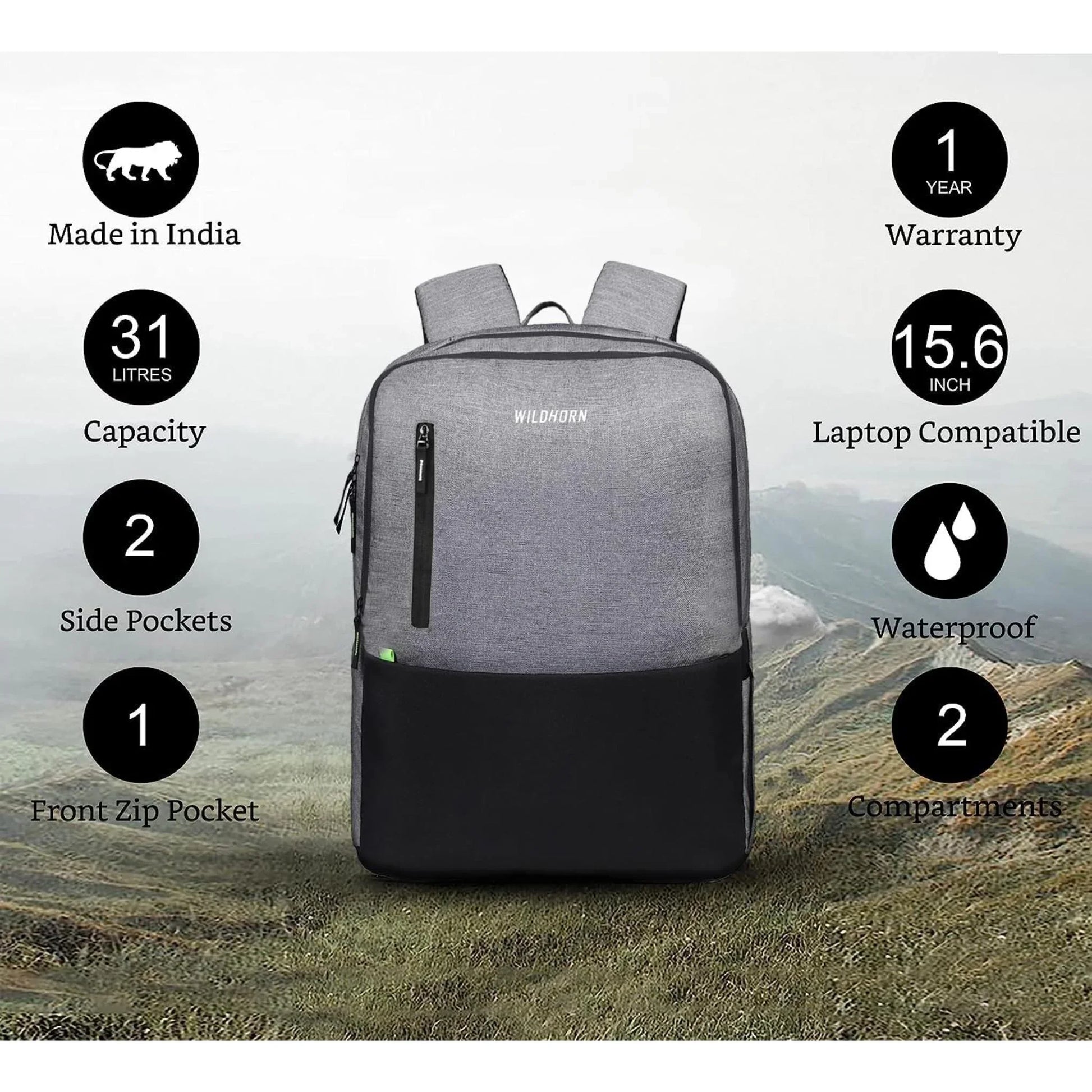 ESTONIA Laptop Backpack for Men & Women - WILDHORN