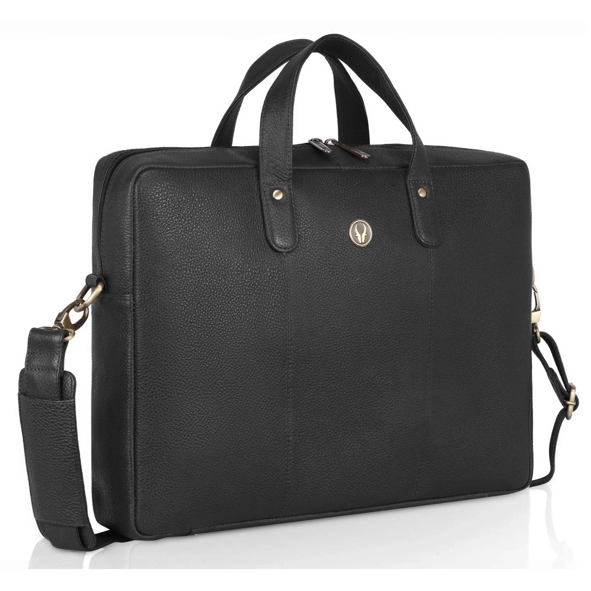 EVANDER Leather Laptop Messenger Bag for Men - WILDHORN