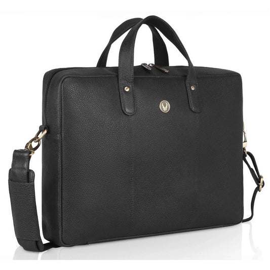 EVANDER Leather Laptop Messenger Bag for Men - WILDHORN
