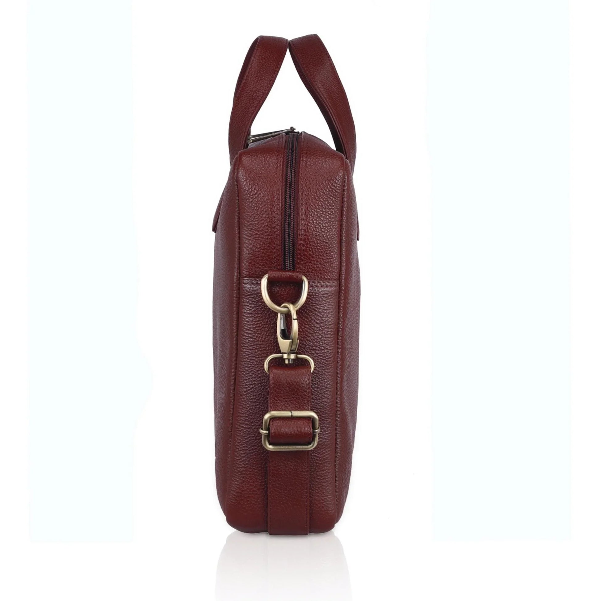 EVANDER Leather Laptop Messenger Bag for Men - WILDHORN