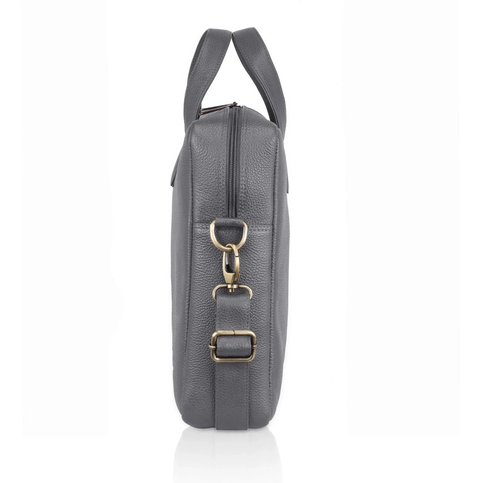 EVANDER Leather Laptop Messenger Bag for Men - WILDHORN