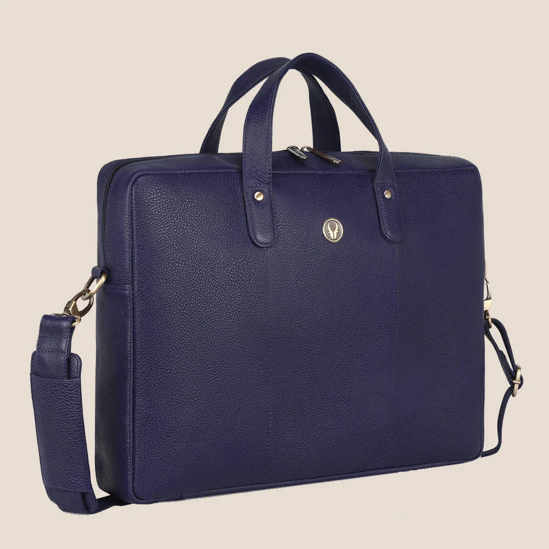 EVANDER Leather Laptop Messenger Bag for Men - WILDHORN