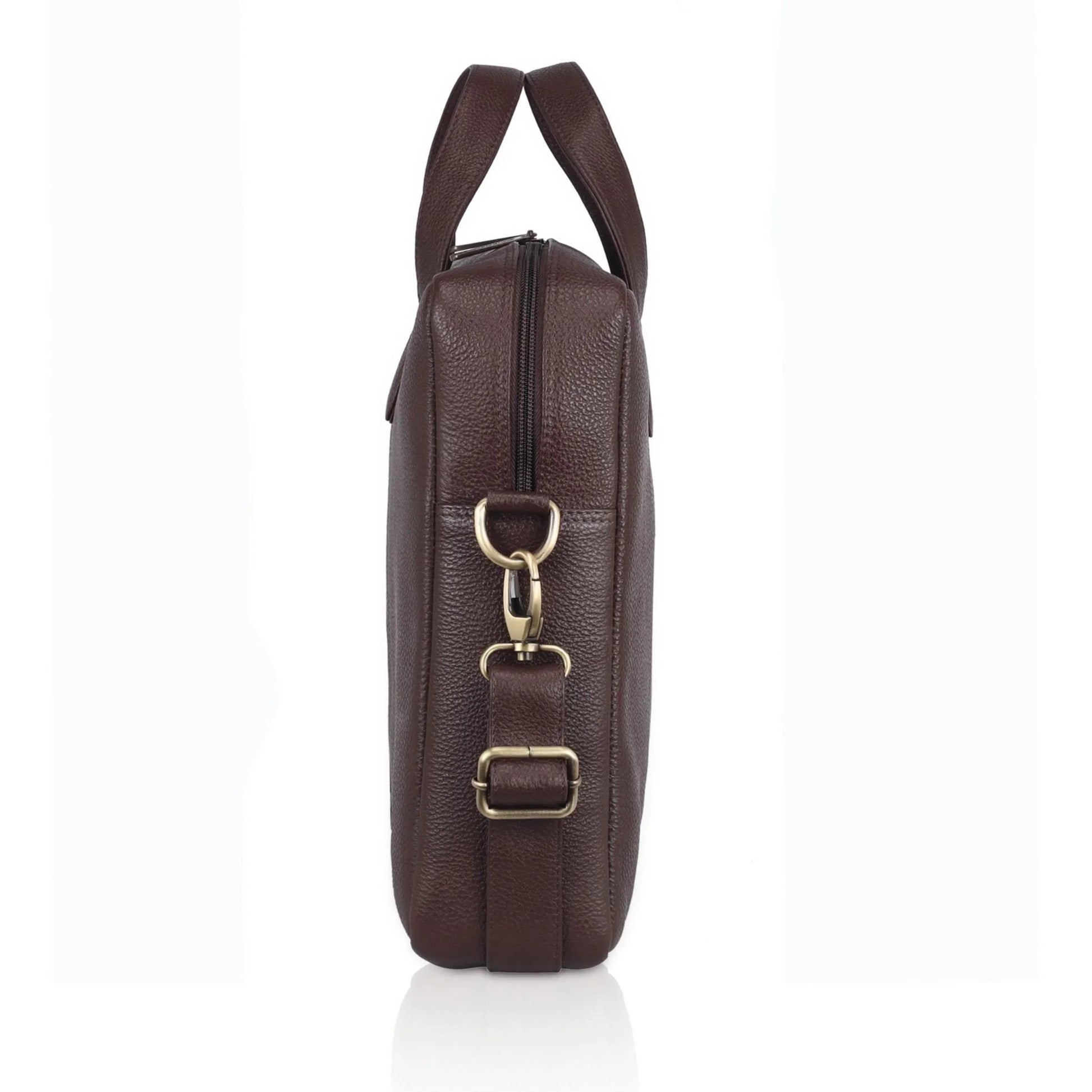 EVANDER Leather Laptop Messenger Bag for Men - WILDHORN