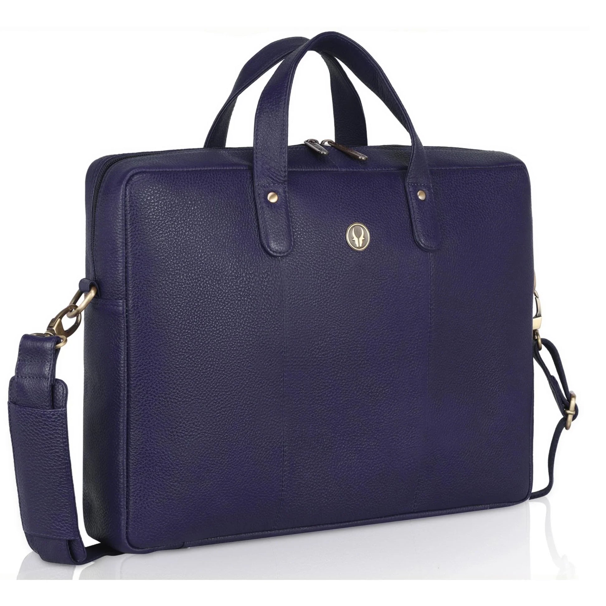 EVANDER Leather Laptop Messenger Bag for Men - WILDHORN