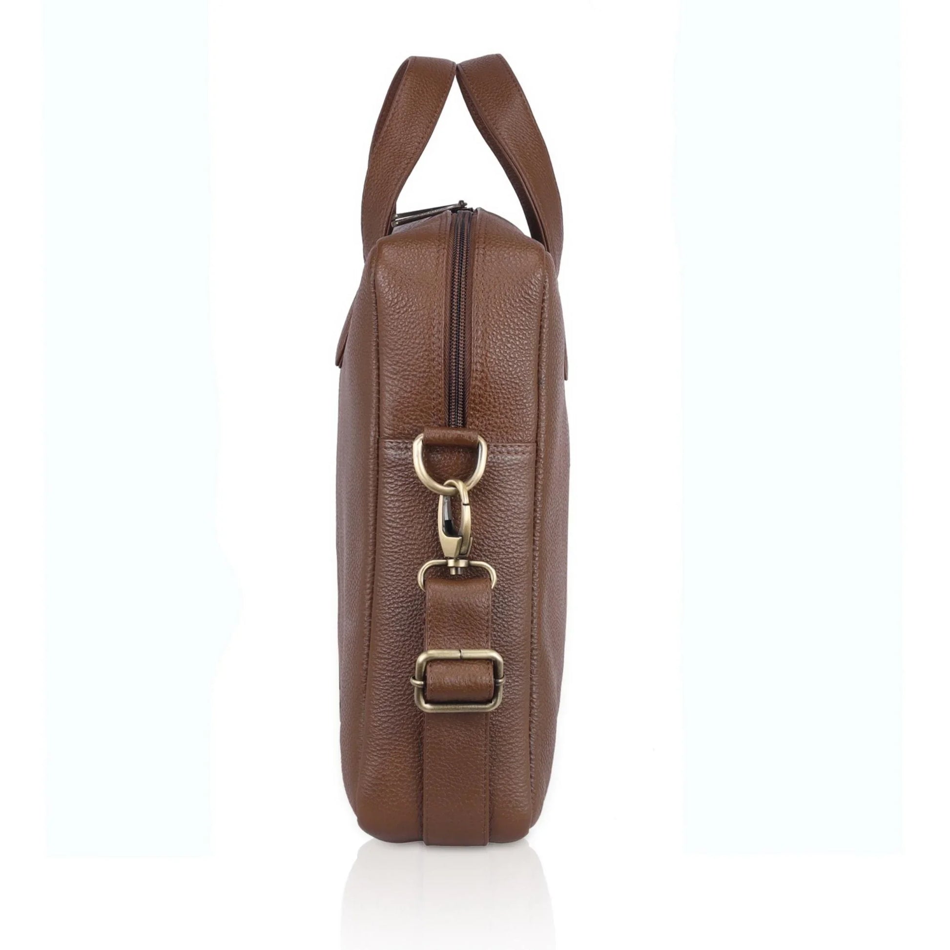 EVANDER Leather Laptop Messenger Bag for Men - WILDHORN