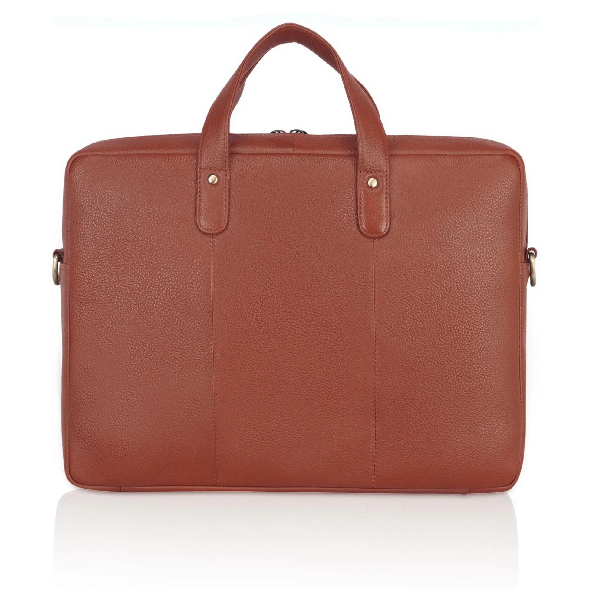 EVANDER Leather Laptop Messenger Bag for Men - WILDHORN