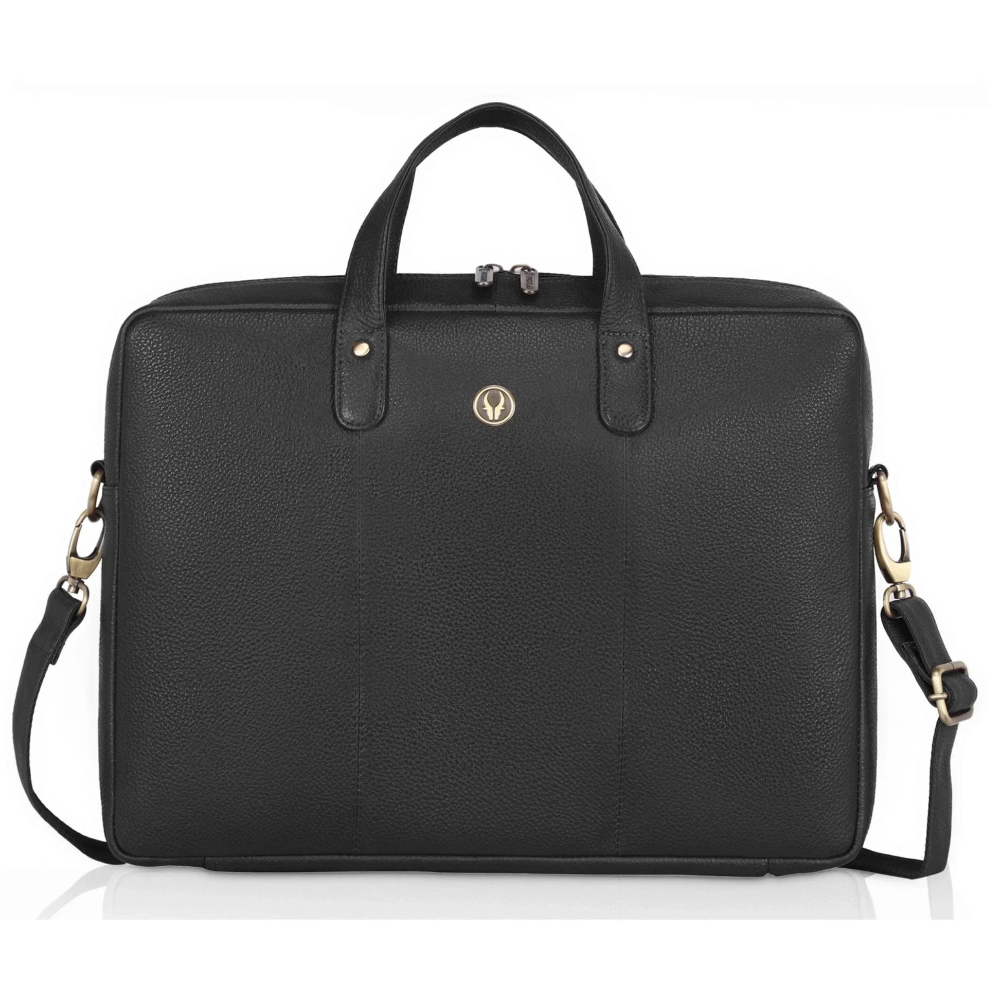 EVANDER Leather Laptop Messenger Bag for Men - WILDHORN