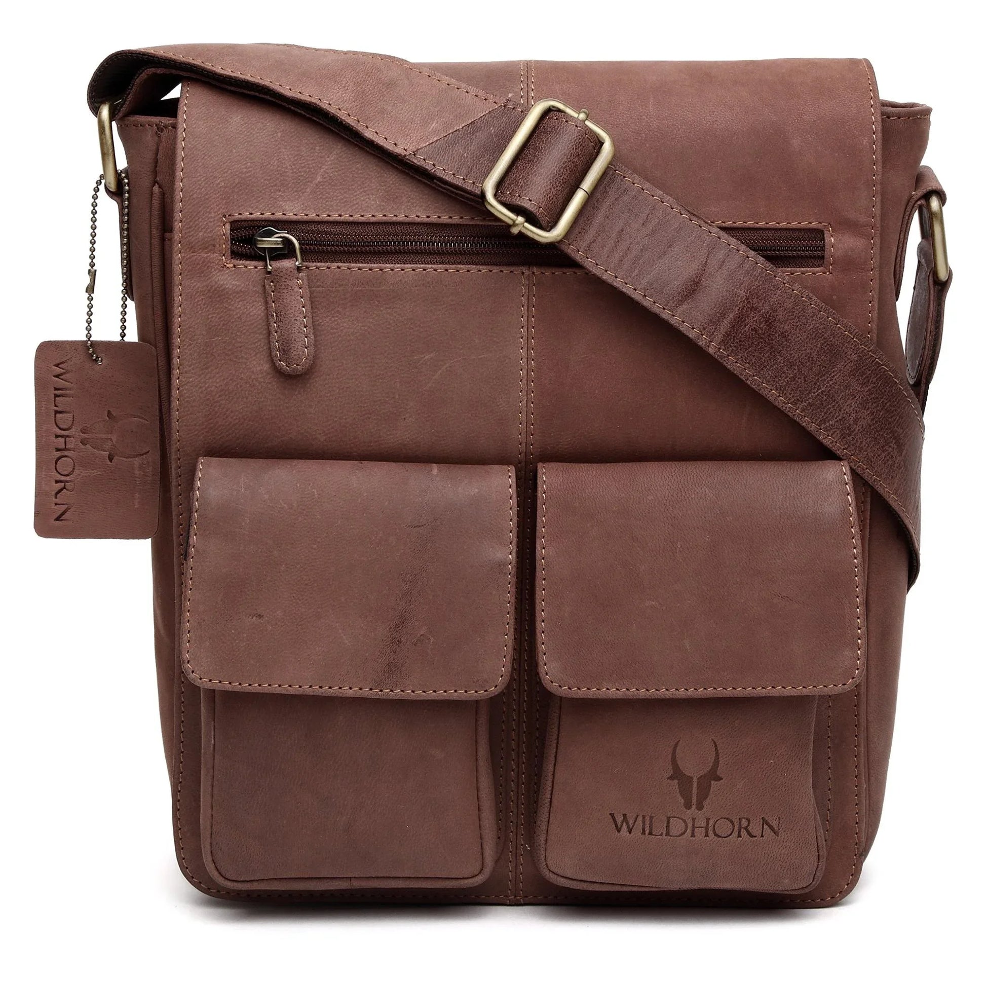 FLORIDA Leather Sling Bag for Men - WILDHORN