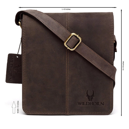 GEORGETOWN Leather Sling Bag for Men - WILDHORN