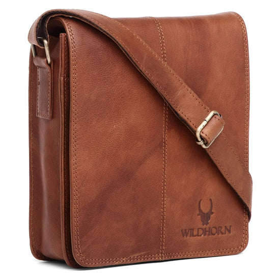 GEORGETOWN Leather Sling Bag for Men - WILDHORN