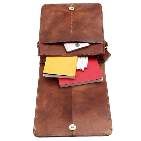 GEORGETOWN Leather Sling Bag for Men - WILDHORN