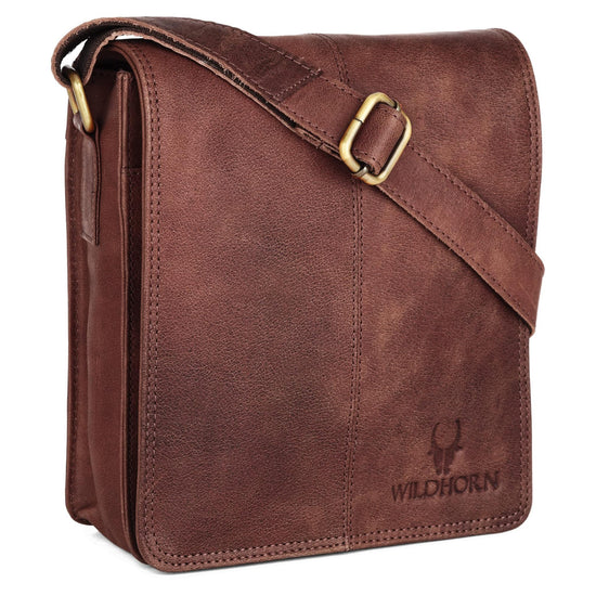 GEORGETOWN Leather Sling Bag for Men - WILDHORN