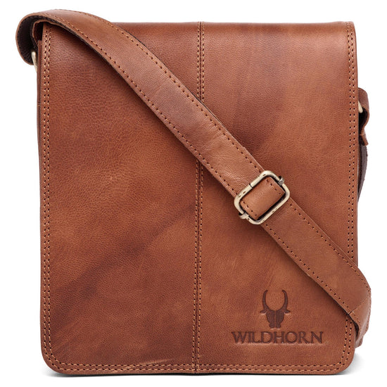 GEORGETOWN Leather Sling Bag for Men - WILDHORN