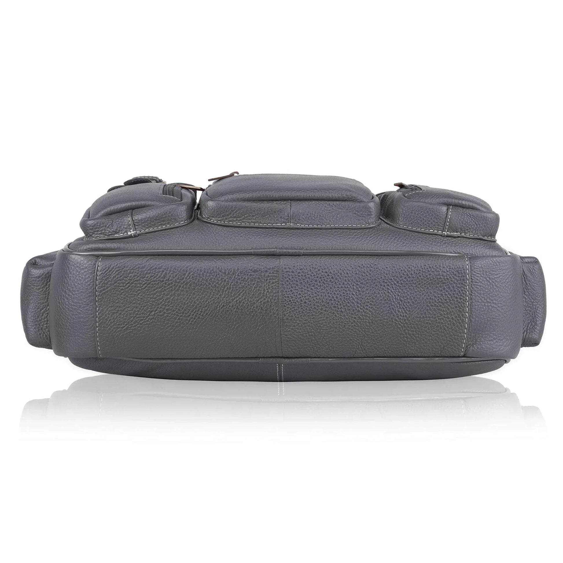 HAMPTON Leather Laptop Messenger Bag for Men - WILDHORN