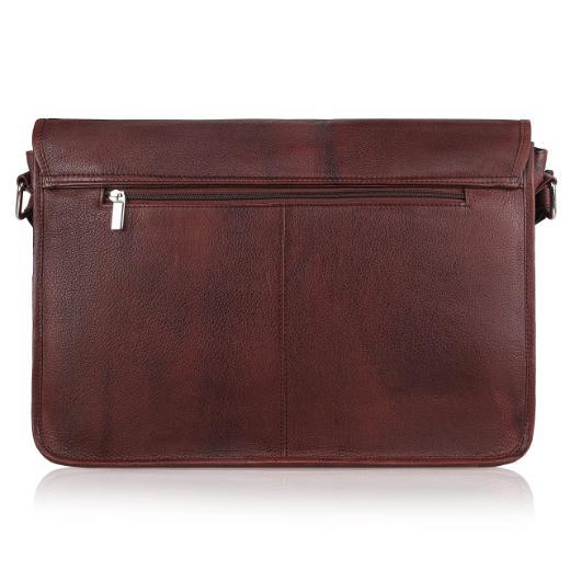 HARLOW Leather Messenger Bag for Men - WILDHORN