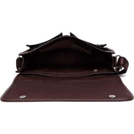 HARLOW Leather Messenger Bag for Men - WILDHORN