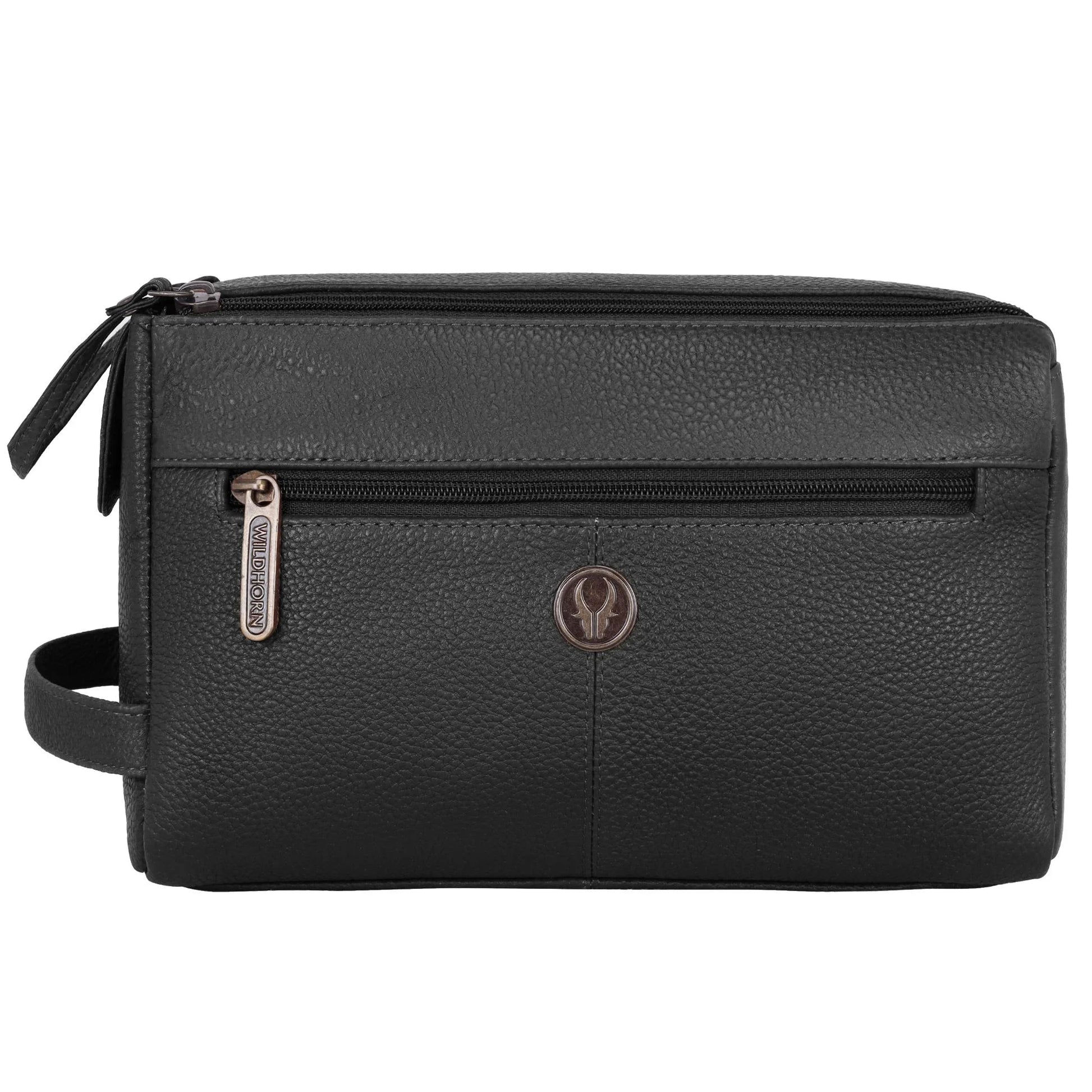 HAVELOCK Leather Toiletry Bag For Men & Women - WILDHORN