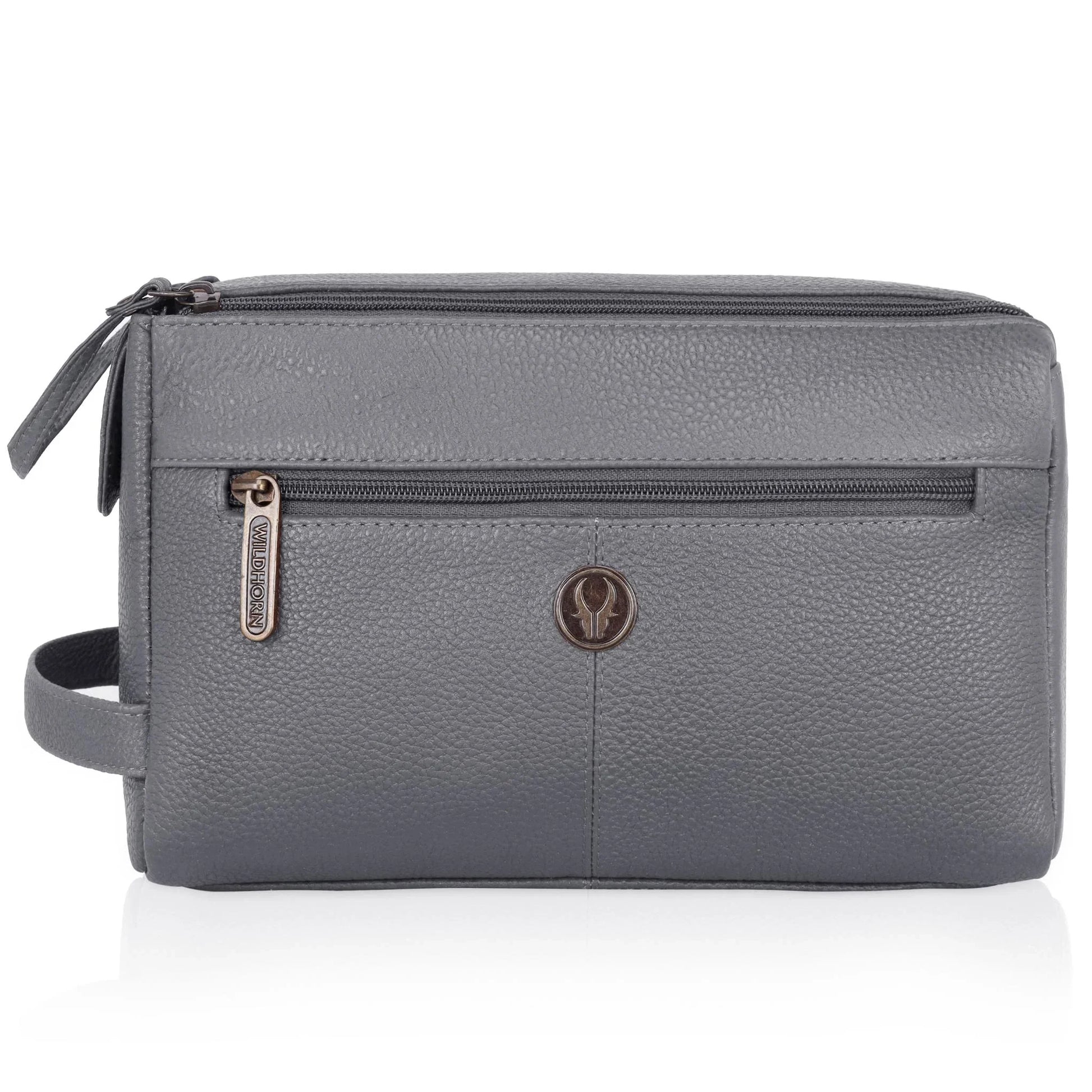 HAVELOCK Leather Toiletry Bag For Men & Women - WILDHORN