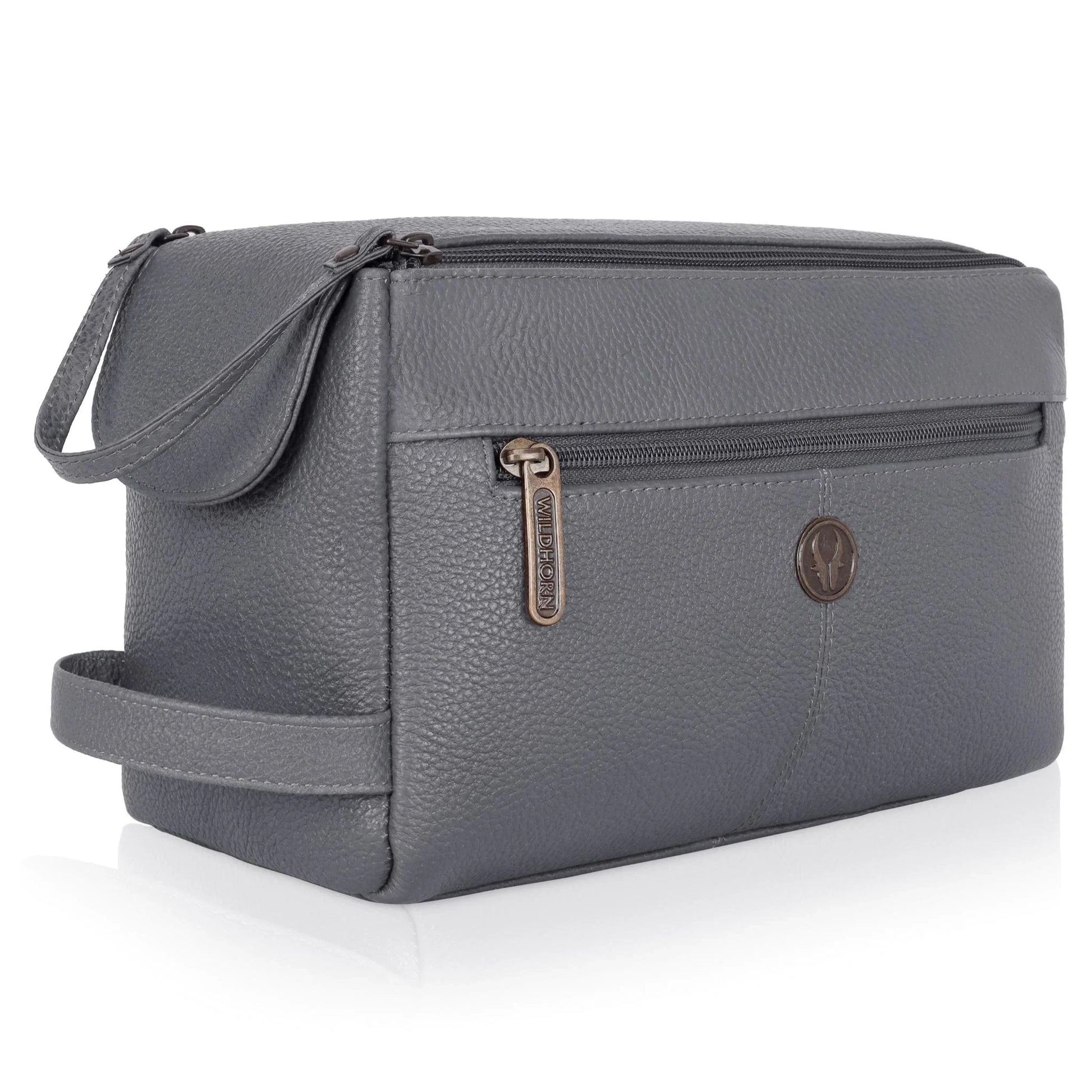 HAVELOCK Leather Toiletry Bag For Men & Women - WILDHORN