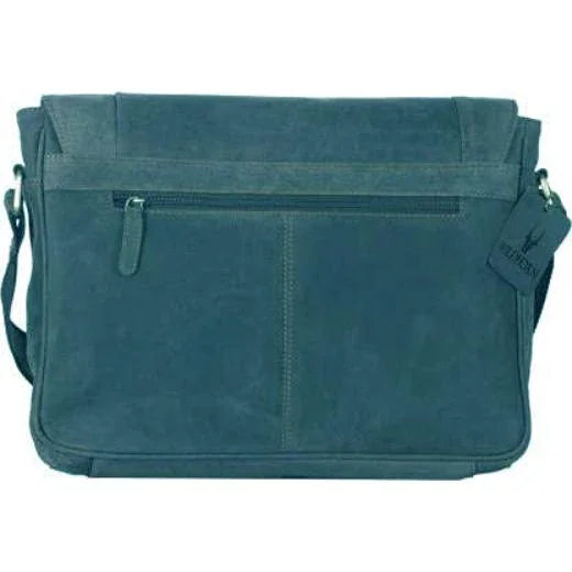 HEMSWORTH Leather Messenger Bag for Men - WILDHORN