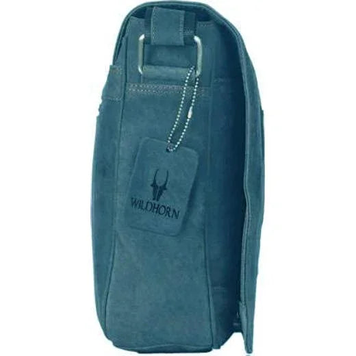 HEMSWORTH Leather Messenger Bag for Men - WILDHORN