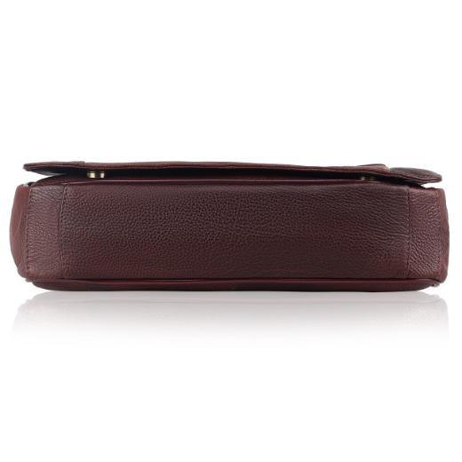 HEMSWORTH Leather Messenger Bag for Men - WILDHORN