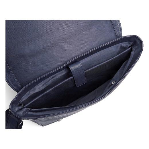 HEMSWORTH Leather Messenger Bag for Men - WILDHORN