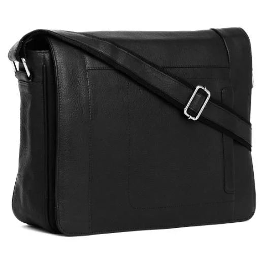 HEMSWORTH Leather Messenger Bag for Men - WILDHORN