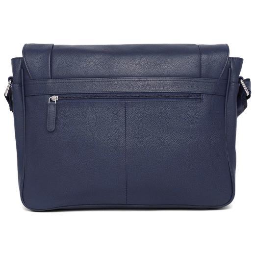 HEMSWORTH Leather Messenger Bag for Men - WILDHORN