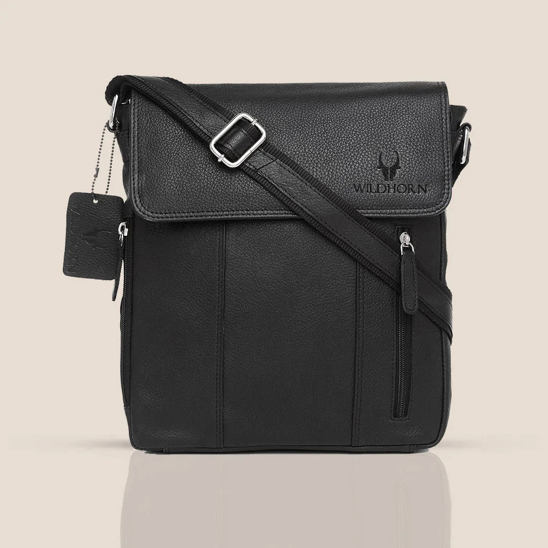 HIGHTOWER Leather Sling Bag for Men - WILDHORN