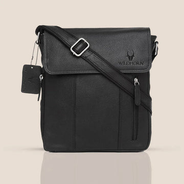 HIGHTOWER Leather Sling Bag for Men - WILDHORN