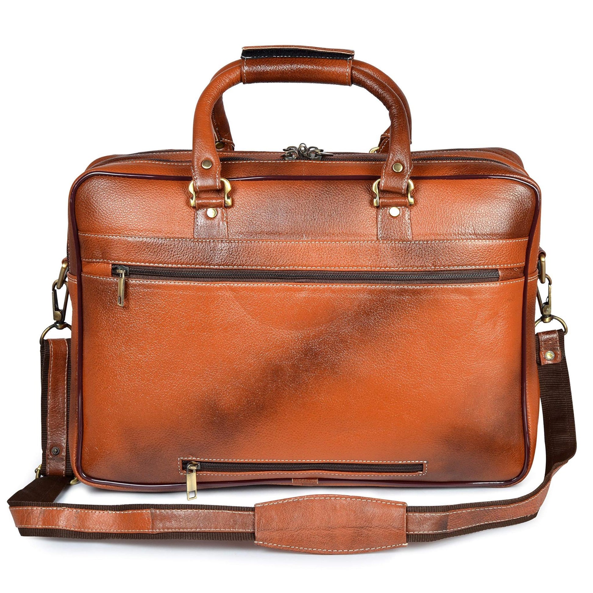 HOMER Leather Laptop Messenger Bag for Men - WILDHORN