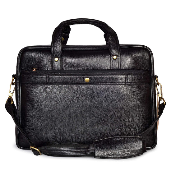 KANSAS Leather Laptop Messenger Bag for Men - WILDHORN