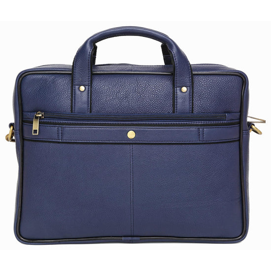 KANSAS Leather Laptop Messenger Bag for Men - WILDHORN