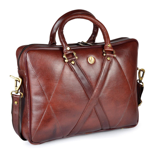 KENAI Leather Laptop Messenger Bag for Men - WILDHORN