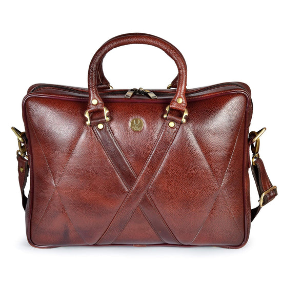 KENAI Leather Laptop Messenger Bag for Men - WILDHORN