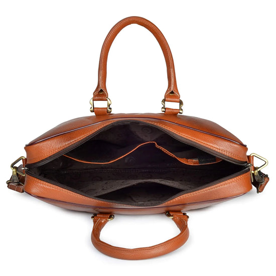 KENAI Leather Laptop Messenger Bag for Men - WILDHORN