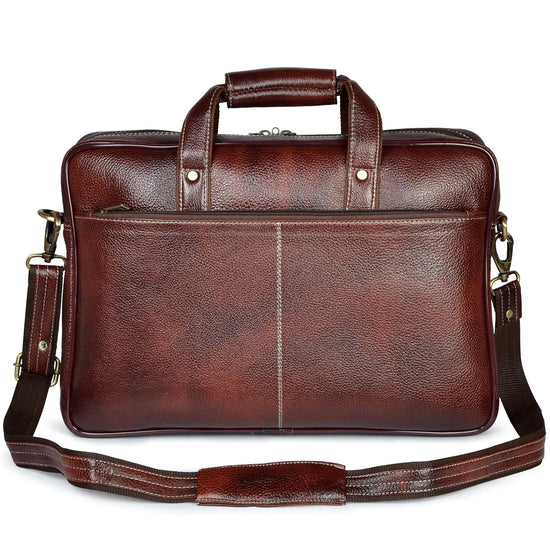 KENTUCKY Leather Laptop Messenger Bag for Men - WILDHORN