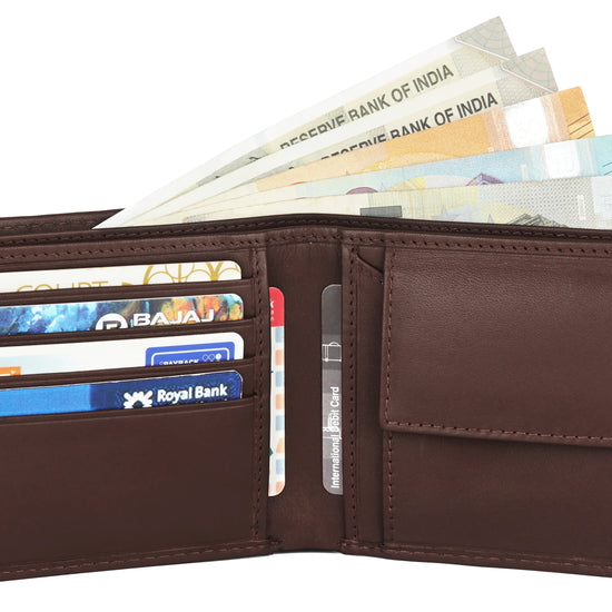 KIEV RFID Protected Leather Wallet for Men - WILDHORN